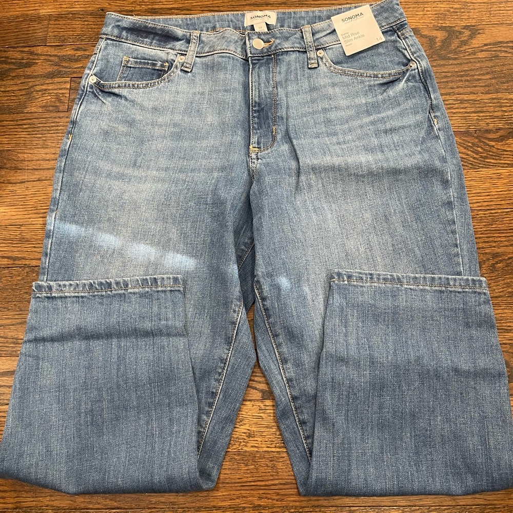 Sonoma curvy mid rise slim ankle jeans size 22W